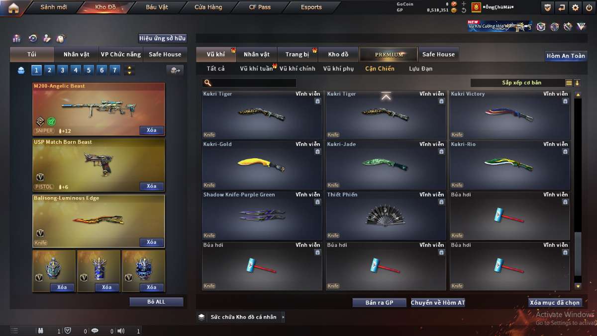 shop acc cf uy tin gia re